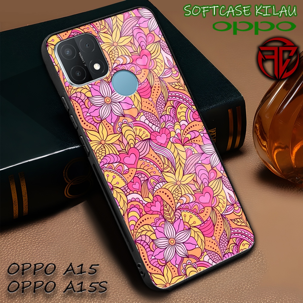 [AM54] Softcase Kilau Oppo A15 | Oppo A15s | Casing Kaca Mika | Kesing Keren Aesthetic [ Batik ] | P