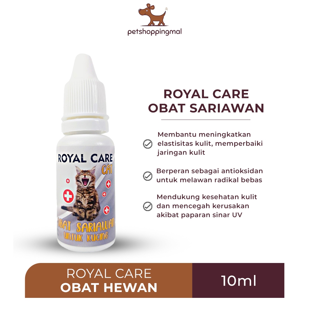 Royal Care Cat Obat Sariawan 10ml - Solusi Ampuh Atasi Sariawan pada Kucing