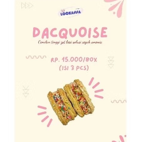 

Dacquoise tinggi zat besi