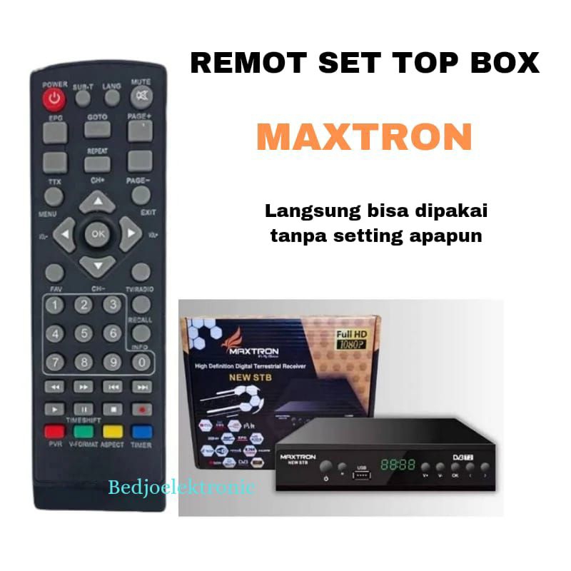 REMOTE ALTERNATIF SET TOP BOX MAXTRON