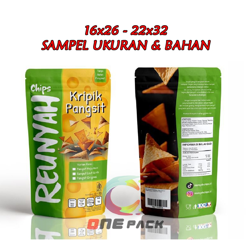 SAMPLE BAHAN - STANDING POUCH UKURAN 16x26 - 22x32