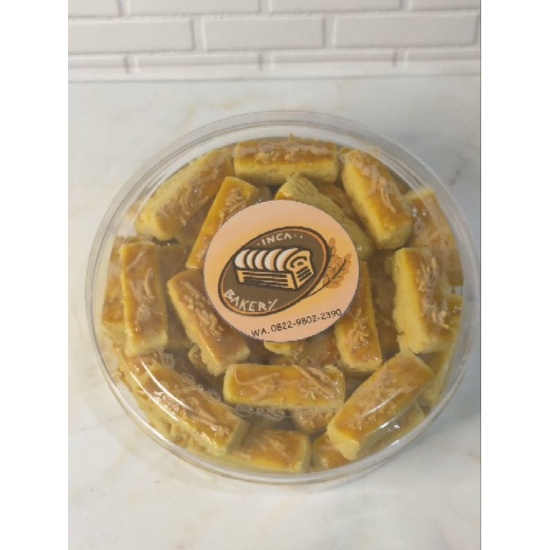 

Kue Kastengel Keju Edam Toples Bulat 250 gram | Kue Kering | Kue Natal Lebaran Imlek | Cookies