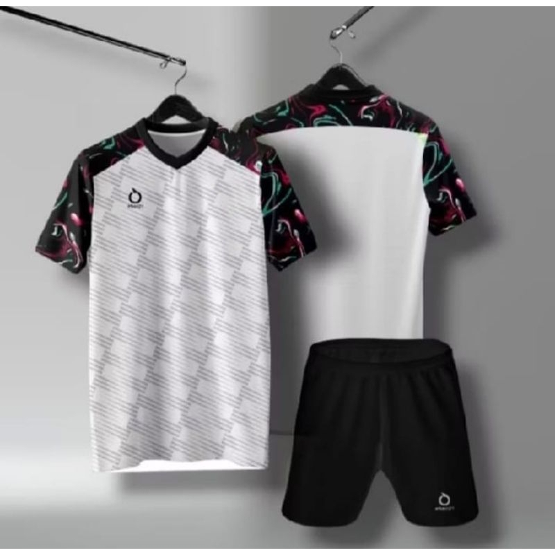 Jersey Motif Batik Costum Futsal Terbaru Baju Futsal Dewasa Jersey Sepak Bola Jersi Jersey Bola Cost