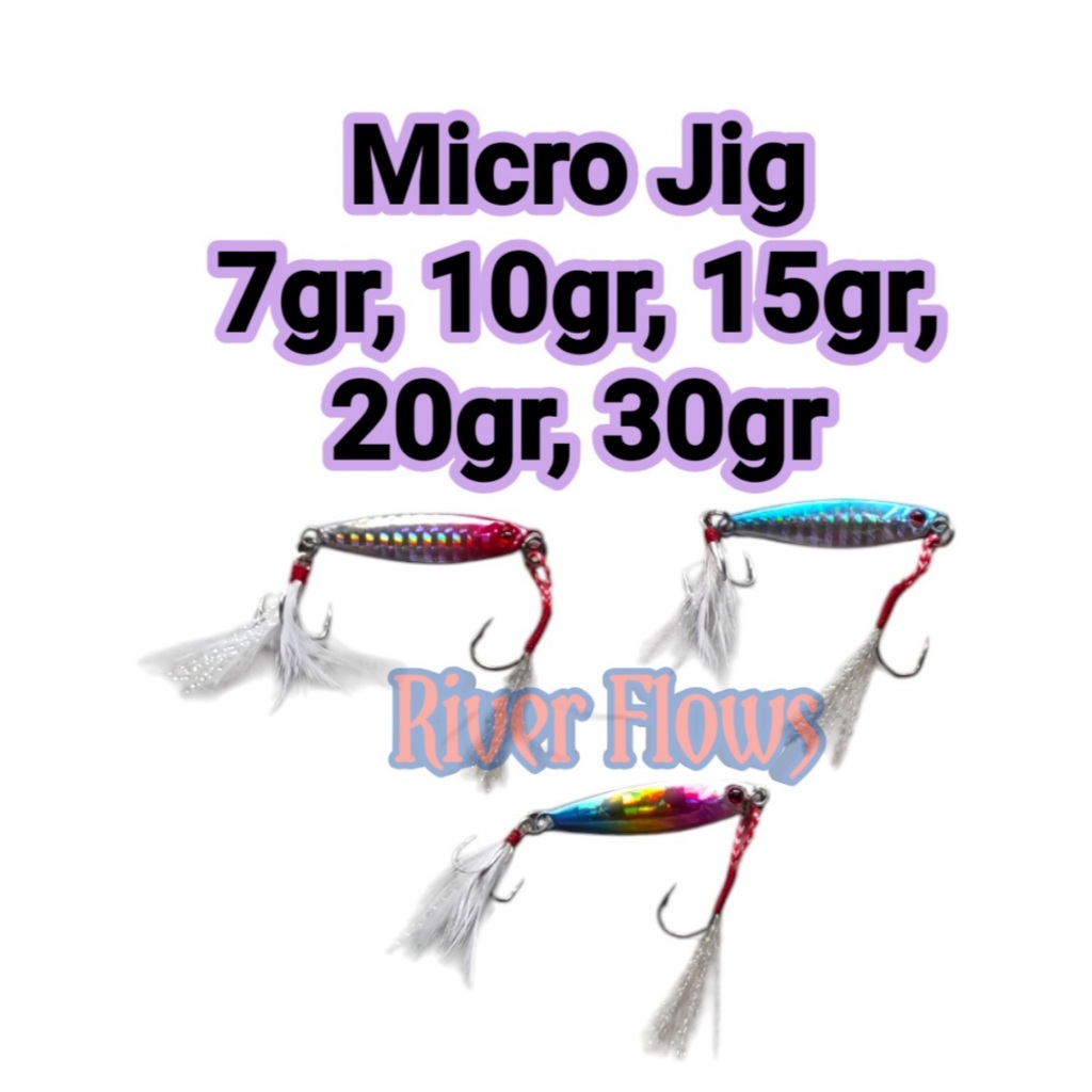 UMPAN PANCING LURE MICRO JIG 7.10.15.20.30 GRAM JIG UL