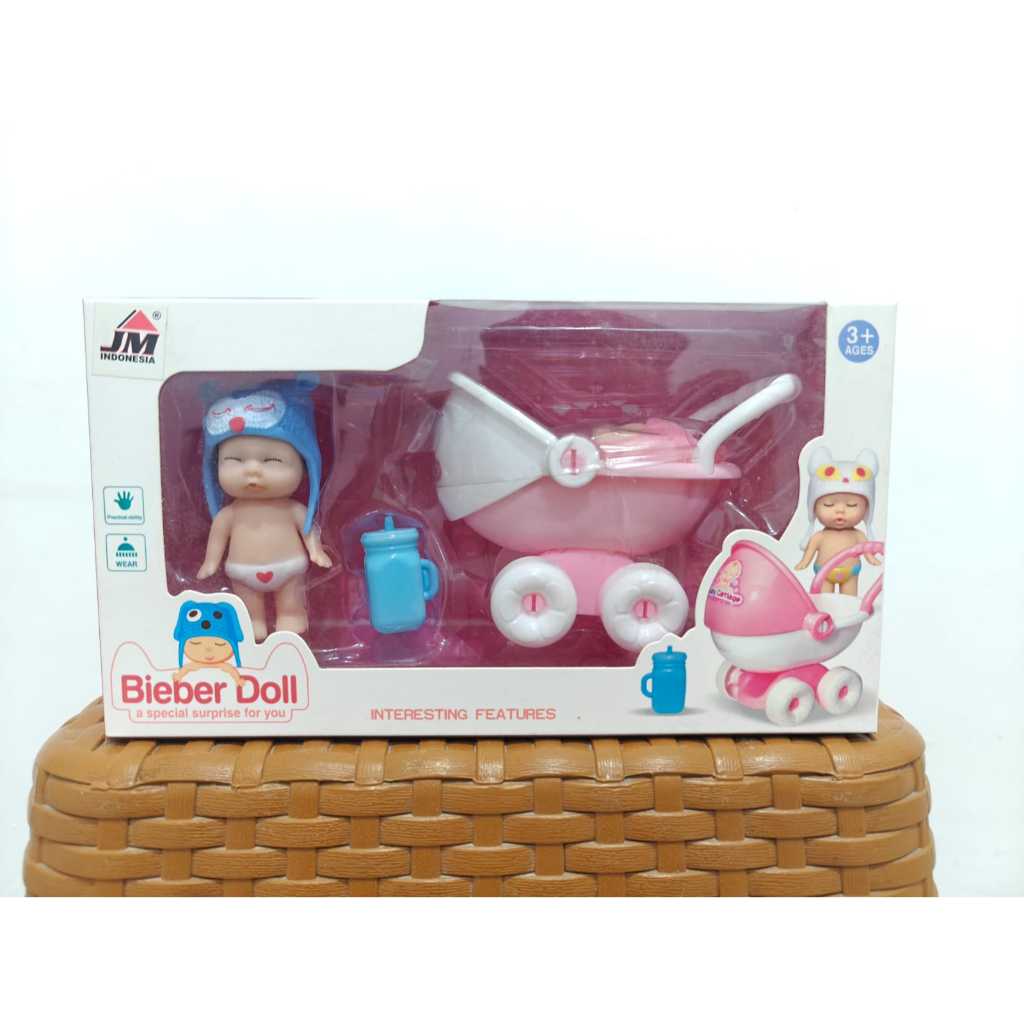 Mainan Bieber Doll SMN341 Bayi Bisa Pipis Mainan Boneka Anak Bayi