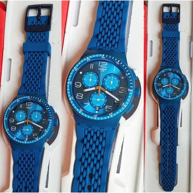 Swatch Chrono plastic - Triple Blu SUSN415