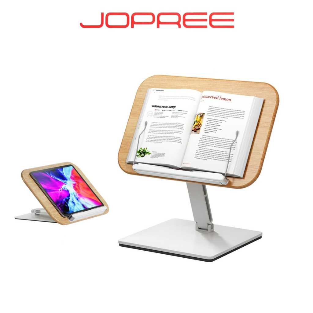 

JOPREE YD7 Wooden Reading Book Stand Adjustable Dudukan Penjepit Buku untuk Membaca dan Belajar