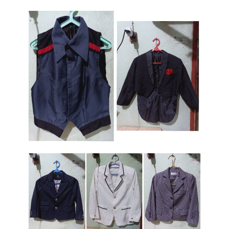 Thrift Jas Blazer Tuxedo Vest Anak # Size 110-140 # Umur 5-10 tahun