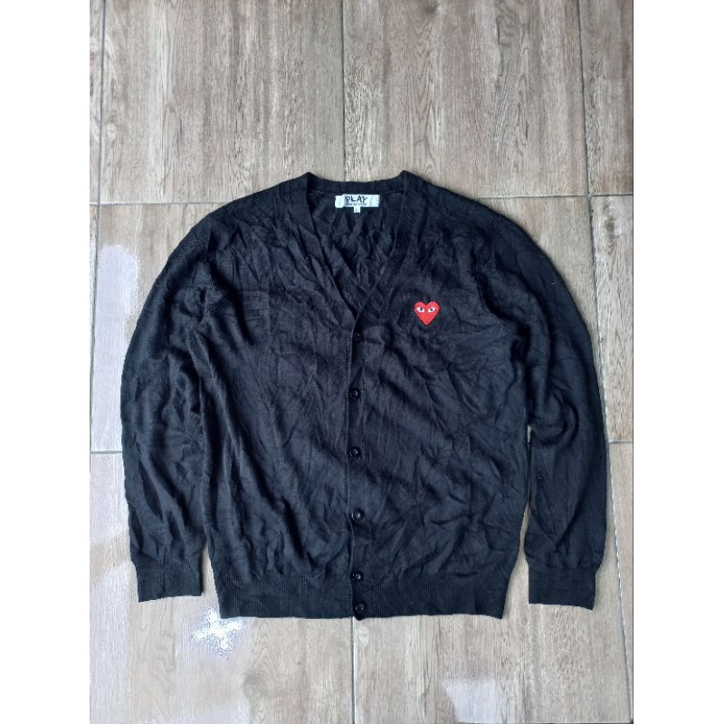 cardigan play comme des garcons