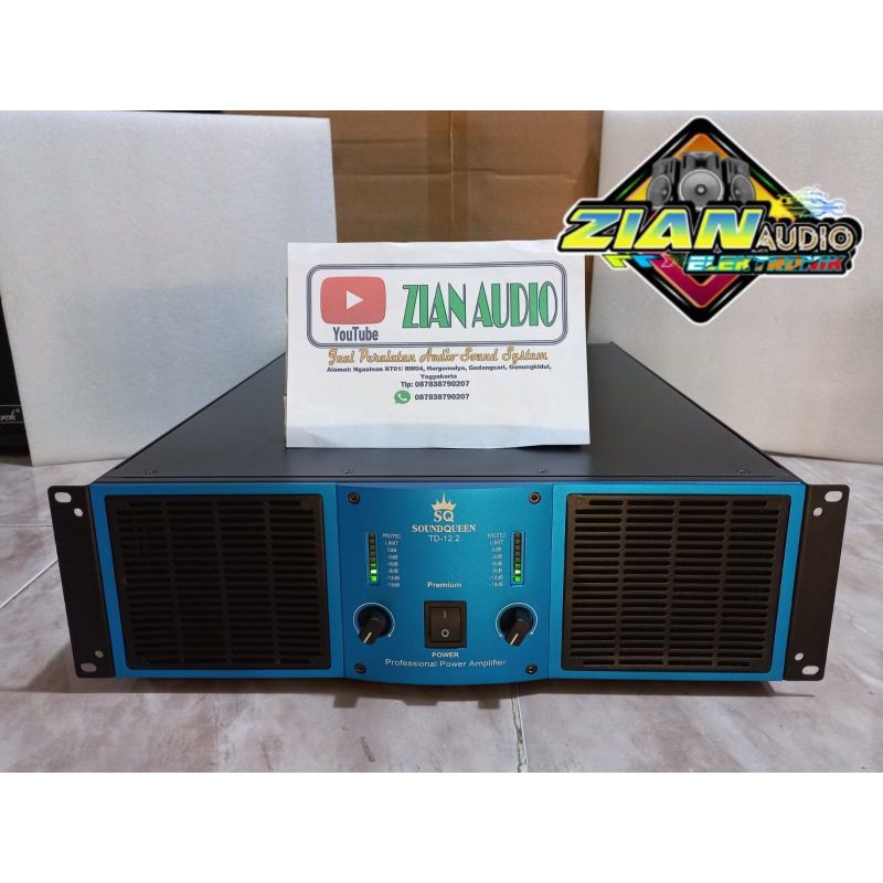 POWER AMPLIFIER SOUNDQUEEN TD12.2 ORIGINAL 2X5500WATT
