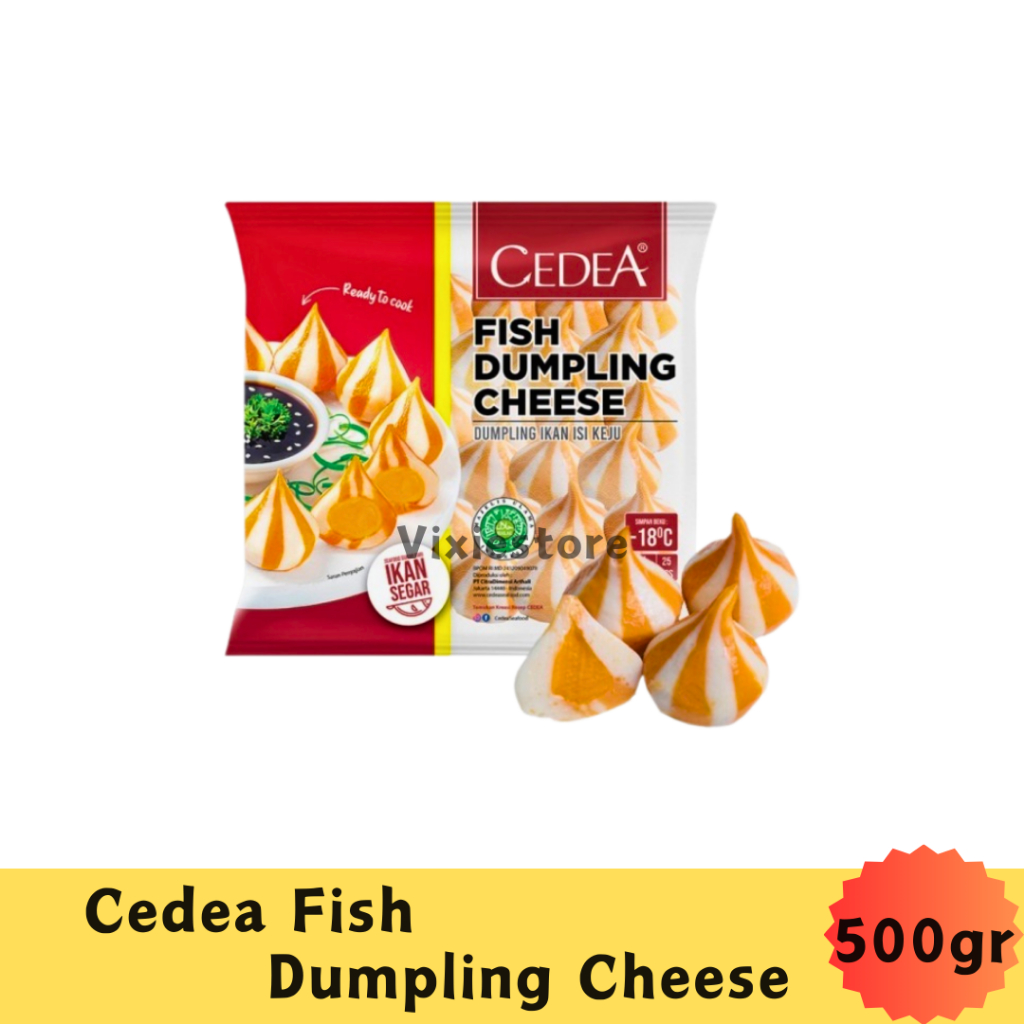 

Cedea Fish Dumpling Cheese Frozen Food - Dumpling Ikan Isi Keju Makanan Beku 500gr