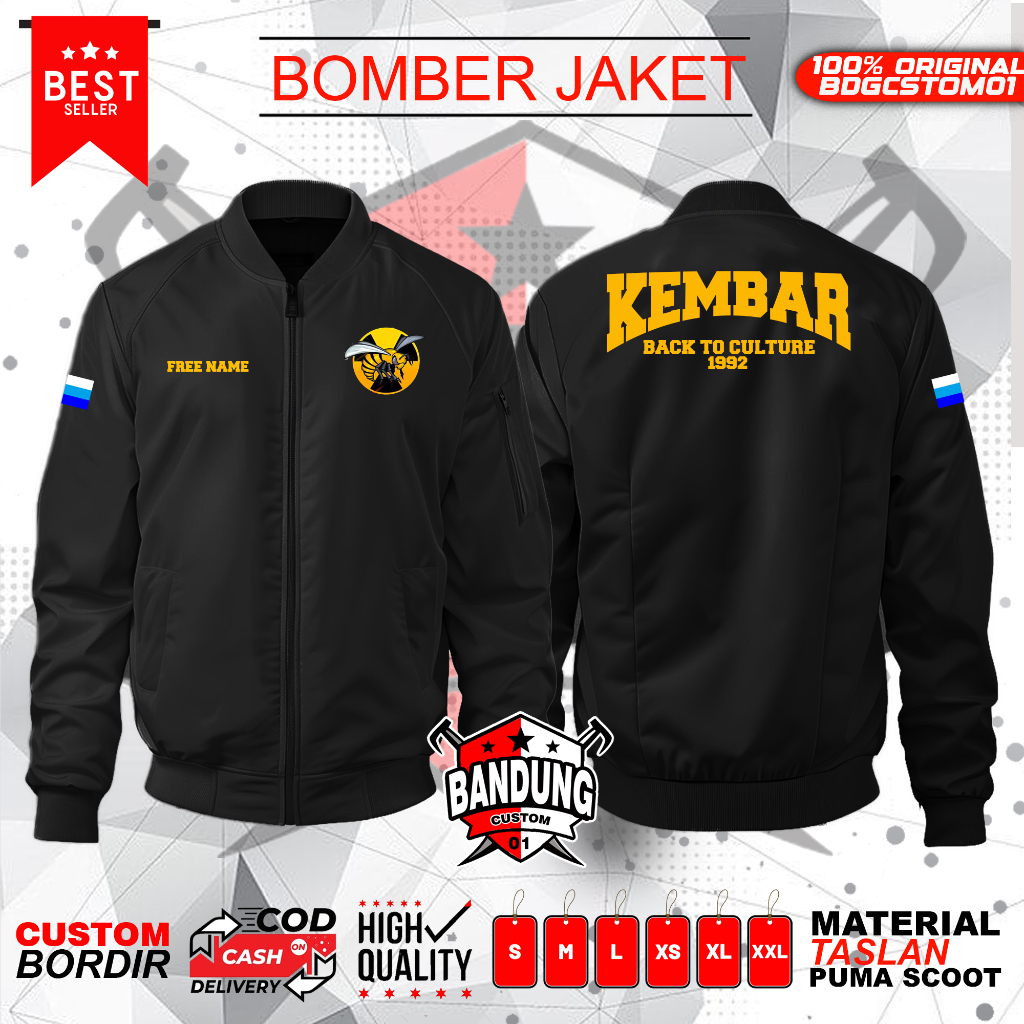 JAKET XTC KEMBAR -  JAKET BOMBER XTC KEMBAR - JAKET CUSTOM BORDIR - XTC INDONESIA