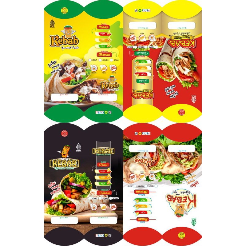 

kemasan kebab/ box kebab isi 100 pcs