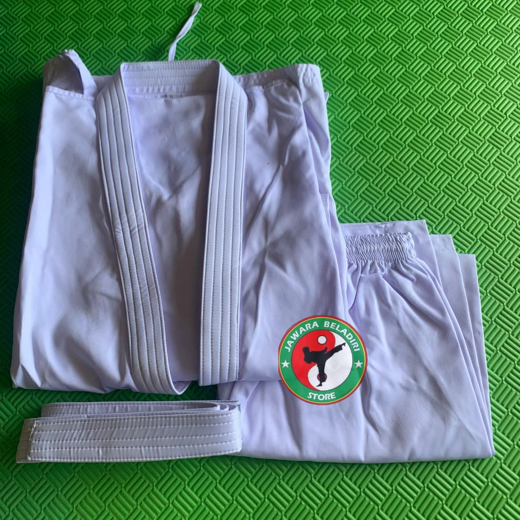 (bonus sabuk) Baju Karate Dewasa seragam beladiri karate Baju Karate lengkap 1 set