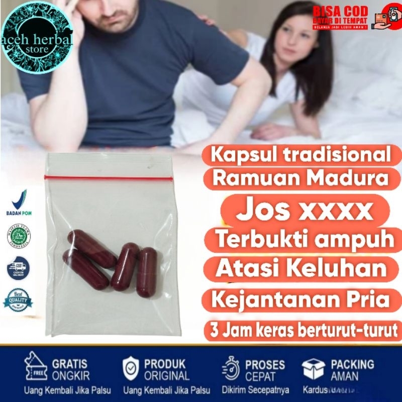 Kapsul Tradisional Ramuan Madura isi 4 Kapsul -Obat Kuat Alami Tahan Lama