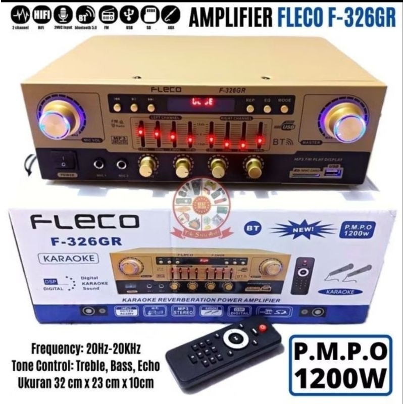 POWER AMPLIFIER FLECO-326 GR 1200WATT Amplifier professional