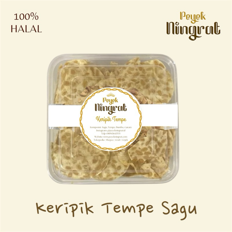 

PEYEK NINGRAT - Keripik Tempe Sagu (Large)