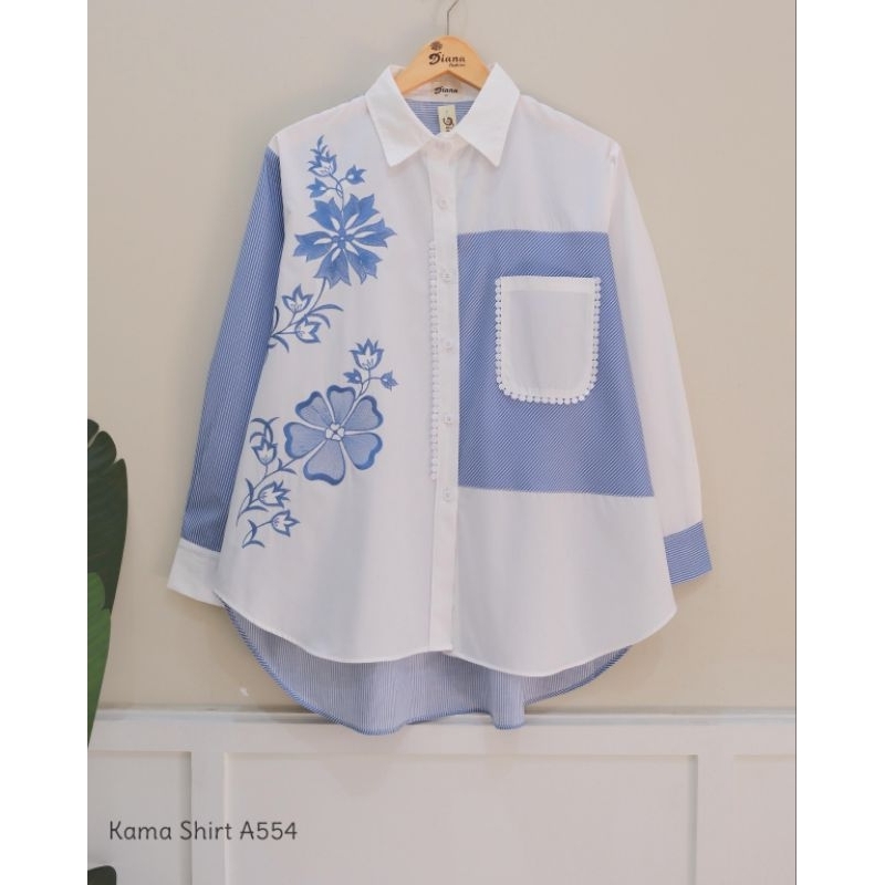 BLOUSE KEMEJA BORDIR KATUN JEPANG IMPORT | KEMEJA WANITA BEST SELLER | ATASAN WANITA KEKINIAN