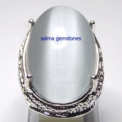 cincin batu akik mata kucing jumbo batu asli
