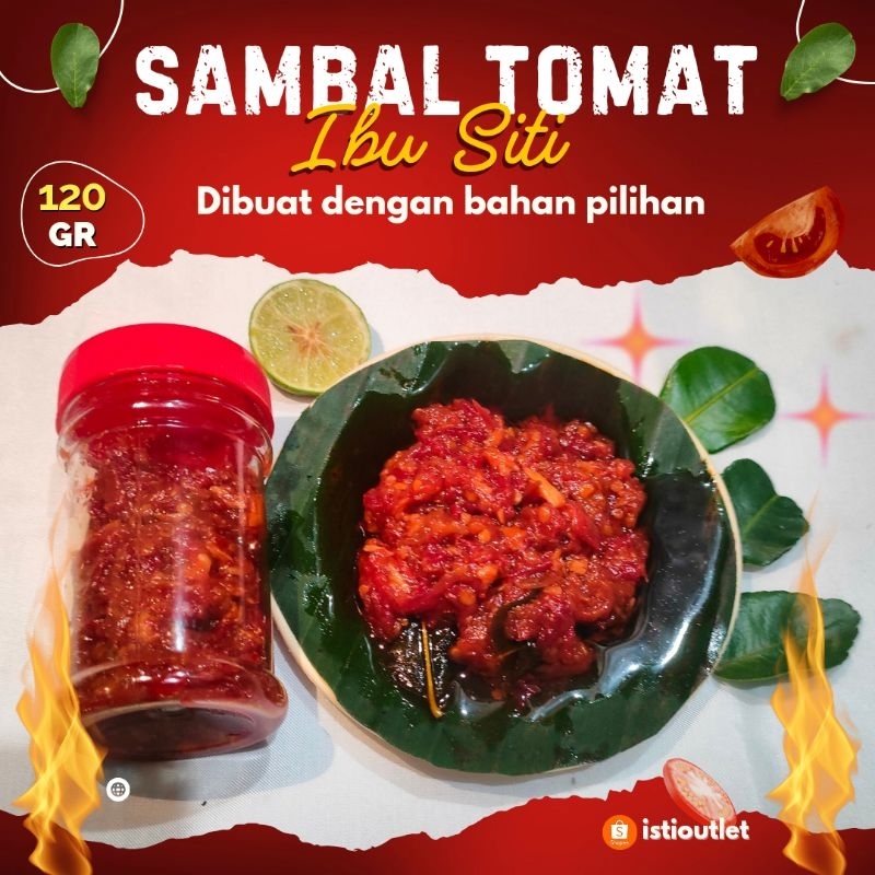 

SAMBAL TOMAT IBU SITI Kemasan 120g | Rasa autentik