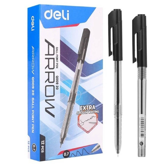 

DELI - EQ00920 Ballpoint 0.7mm / Warna Hitam Lancar dalam Menulis
