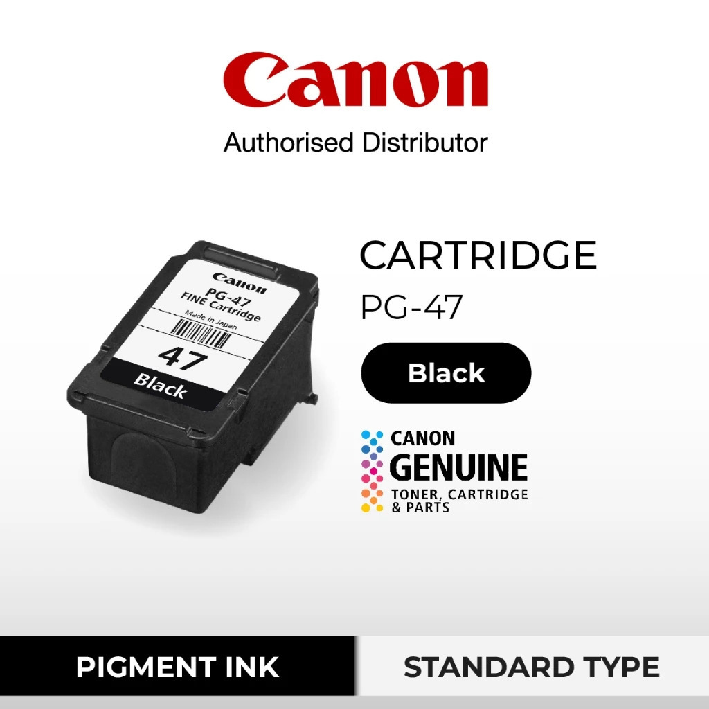 Tinta Canon 47 Black PG47 - Tinta Canon E410 E470 E3170 E470 E4570 - Tinta Cartridge