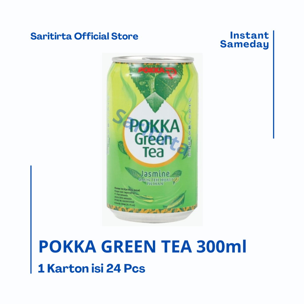 

pokka green tea can 300ml original