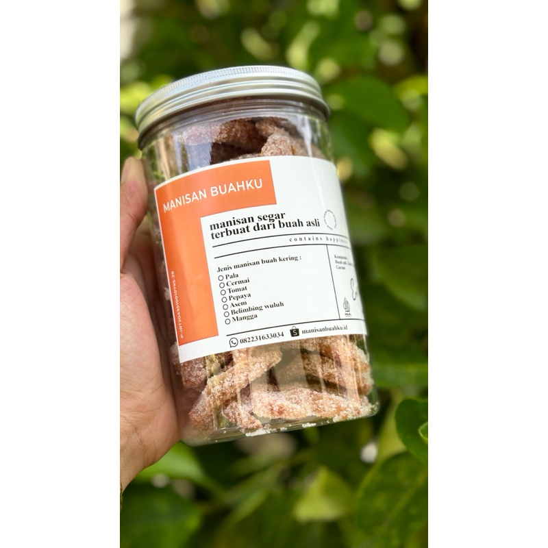 

manisan pala kemasan praktis 500 gram