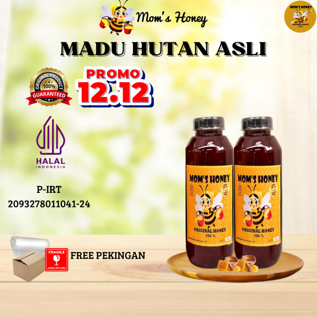 

Madu Asli 100% Tanpa Campuran/Murni Original 700gr Menjaga Imun Tubuh By Madu Moms Honey