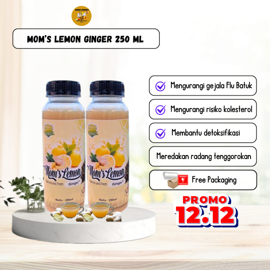 

Sari Lemon Jahe 250 ml Fresh By Moms Honey