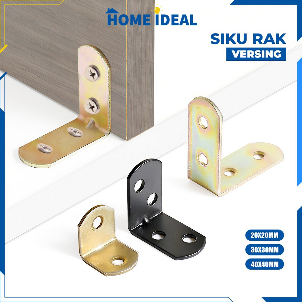 Terbaru Siku L Besi Stainless Siku Rak Plat Bracket Siku Ambalan Penyangga Rak Dinding / Siku L