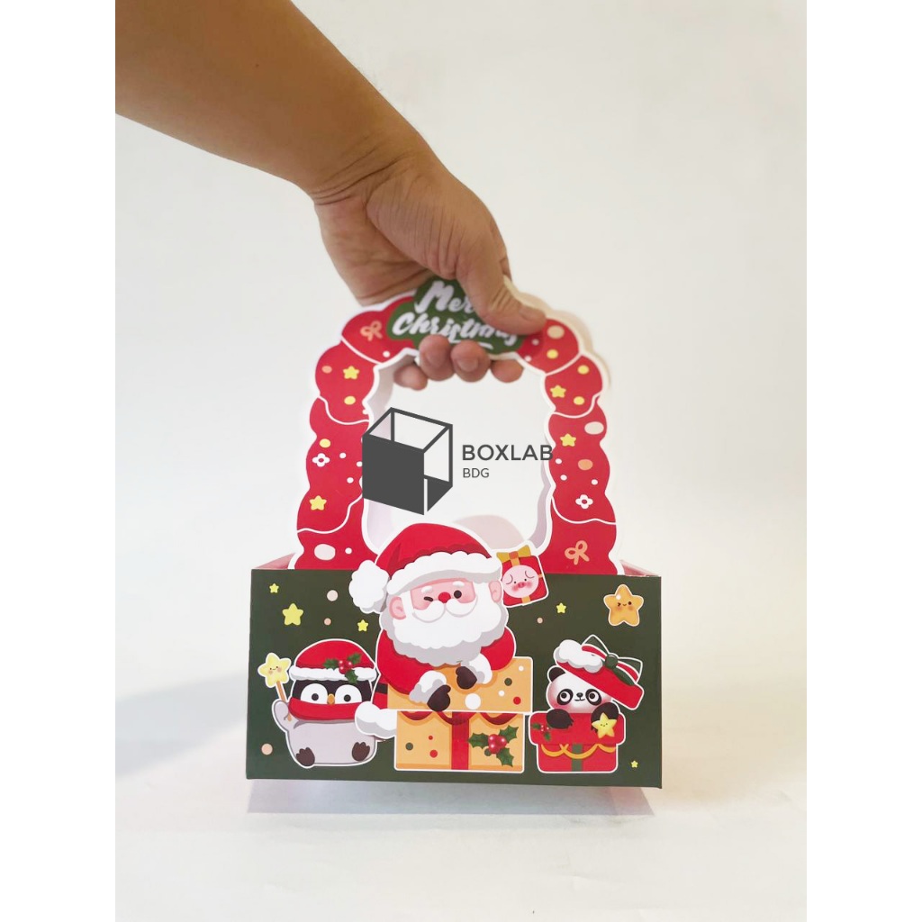 

Box Jinjing Natal, Kotak Kado Hampers Toples Christmas