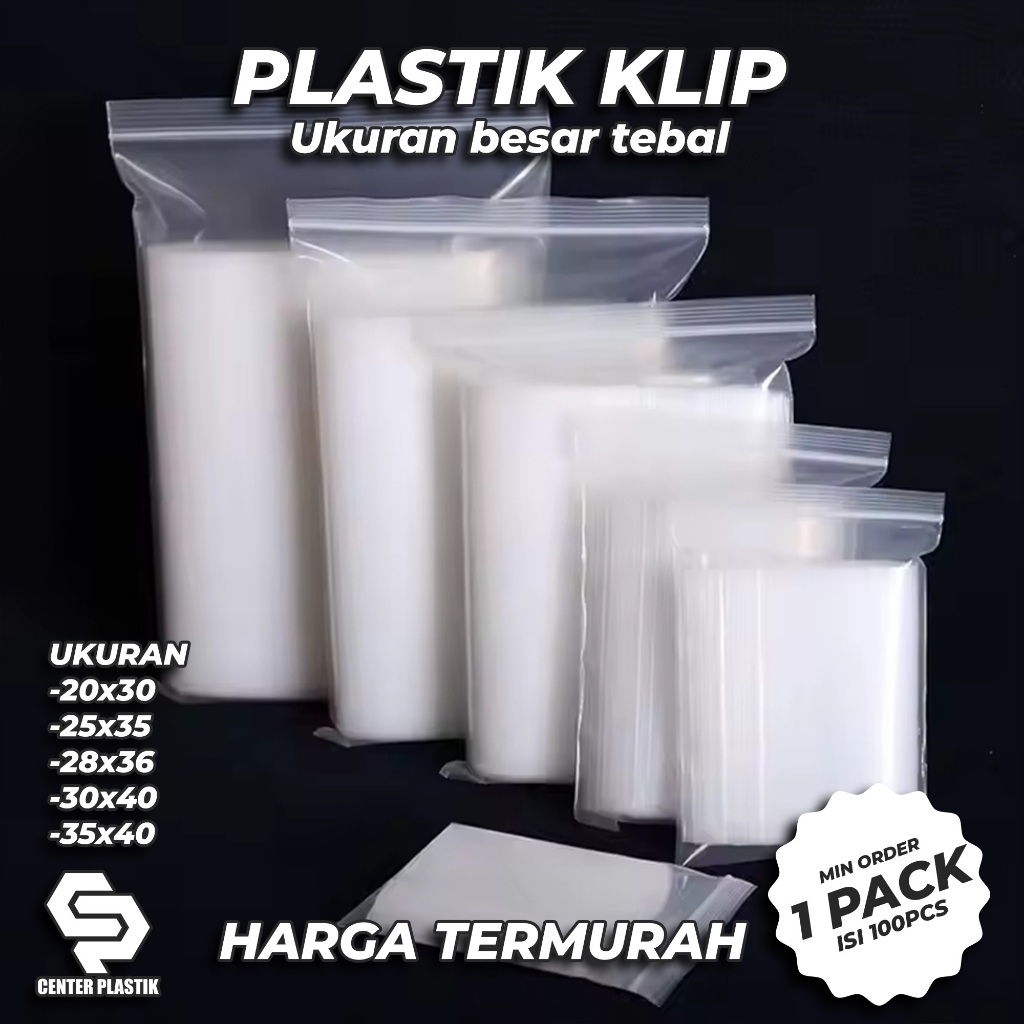 Plastik Klip Ziplock Ukuran Besar Plastik PE Klip Plastik Makanan Plastik Ziplock