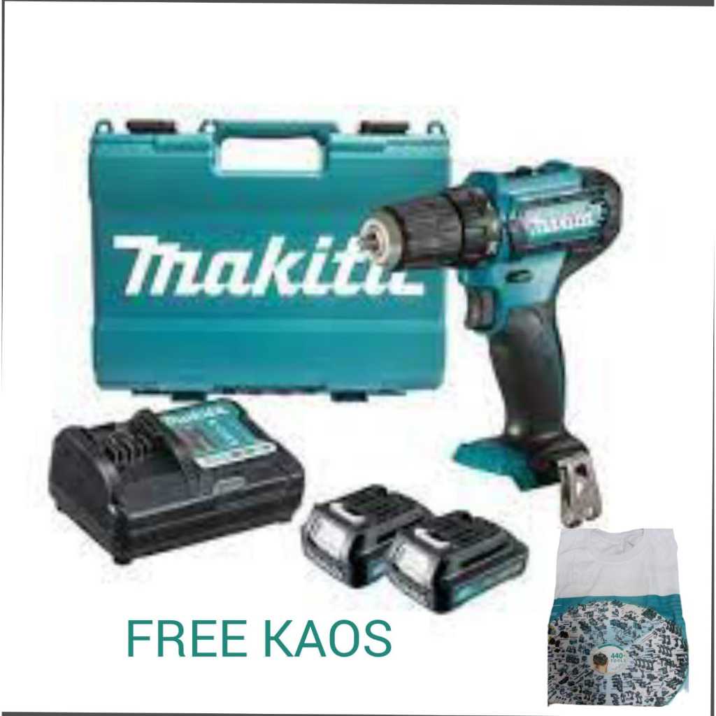 Cordless Bor Beton Hammer Drill MAKITA HP488 HP 488 D baterai tanpa kabel 18Volt