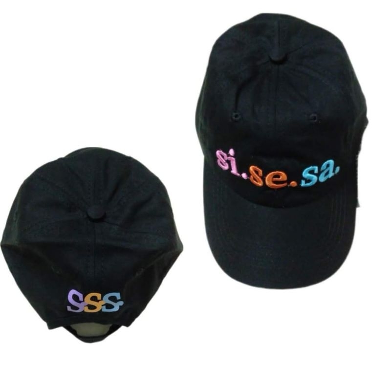 topi sisesa hitam /black_topi cream