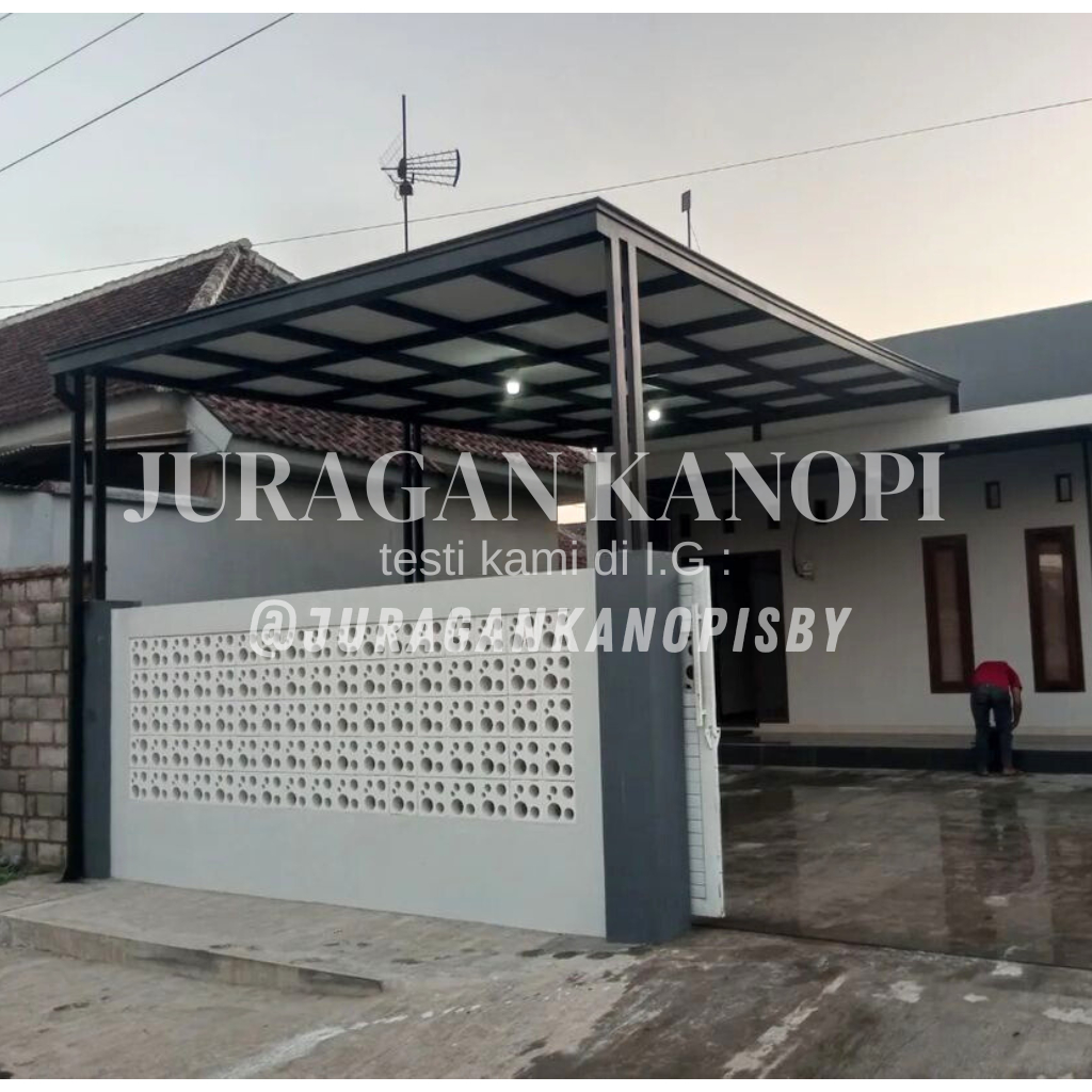 Kanopi plafon atap alderon rs minimalis terpasang