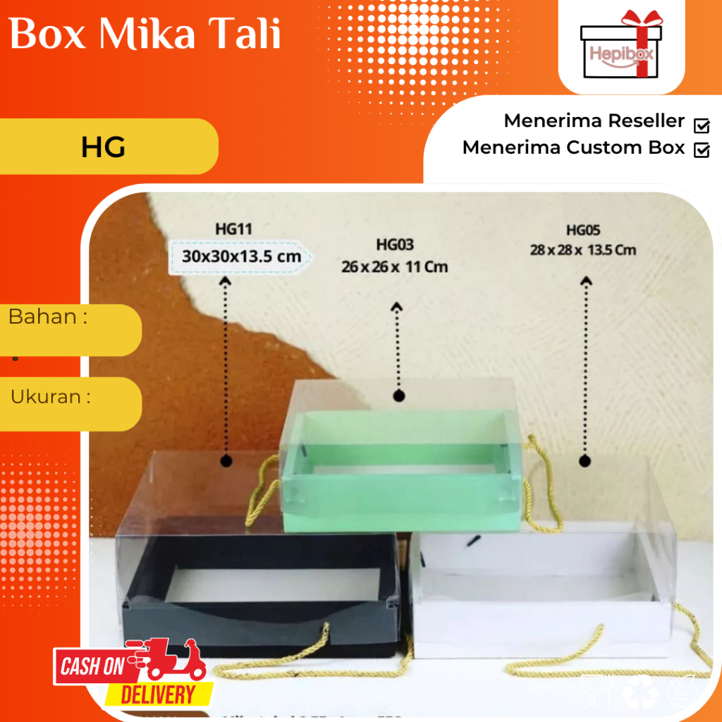 

Box Mika Transparan Tali / Box Kotak Mika Tali / Box Kue /Kotak Kue Mika / Box Mika Kotak / Box Mika Handle Tali / Box Kue Mika / Box Hampers / Kotak Kue Mika / Kotak Spikoe I HG02-HG03-HG05-HG10-HG11