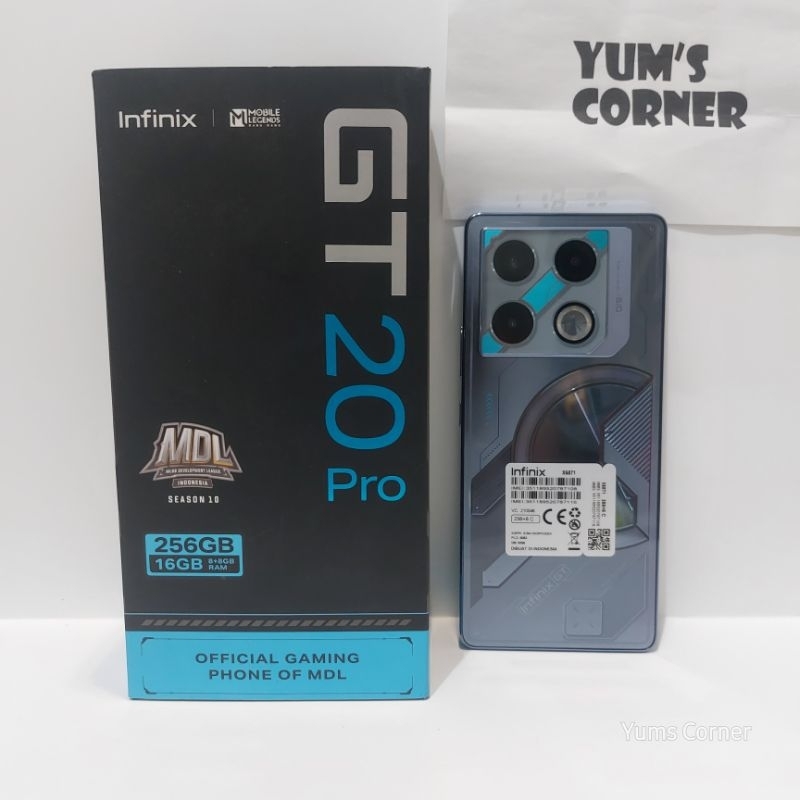 Handphone Infinix GT 20 Pro 5G 8/256 Second Fullset