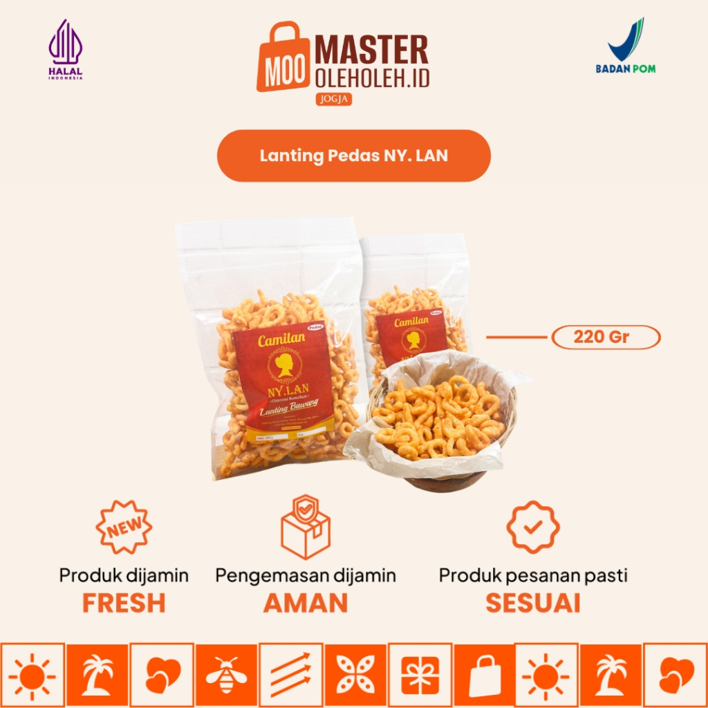 

Lanting Pedas Camilan Ny.Lan Khas Nusantara - 220gr