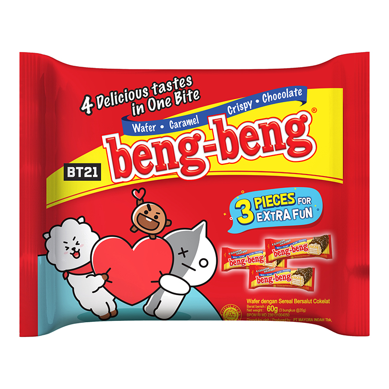 

Beng-Beng Wafer Rice Crispy Cokelat 3 x 20 g