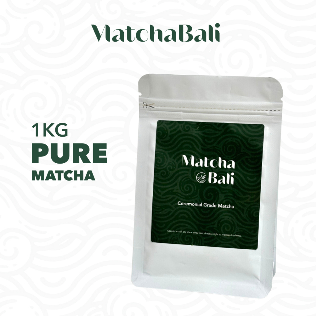 

Ceremonial Grade Matcha Powder 1kg Pouch - 100% Pure Uji Matcha Japan by MatchaBali