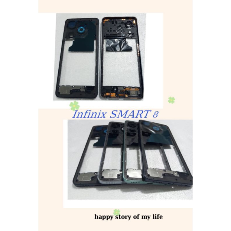 Bazzle Bezel tulang tengah tutup mesin Infinix smart 8