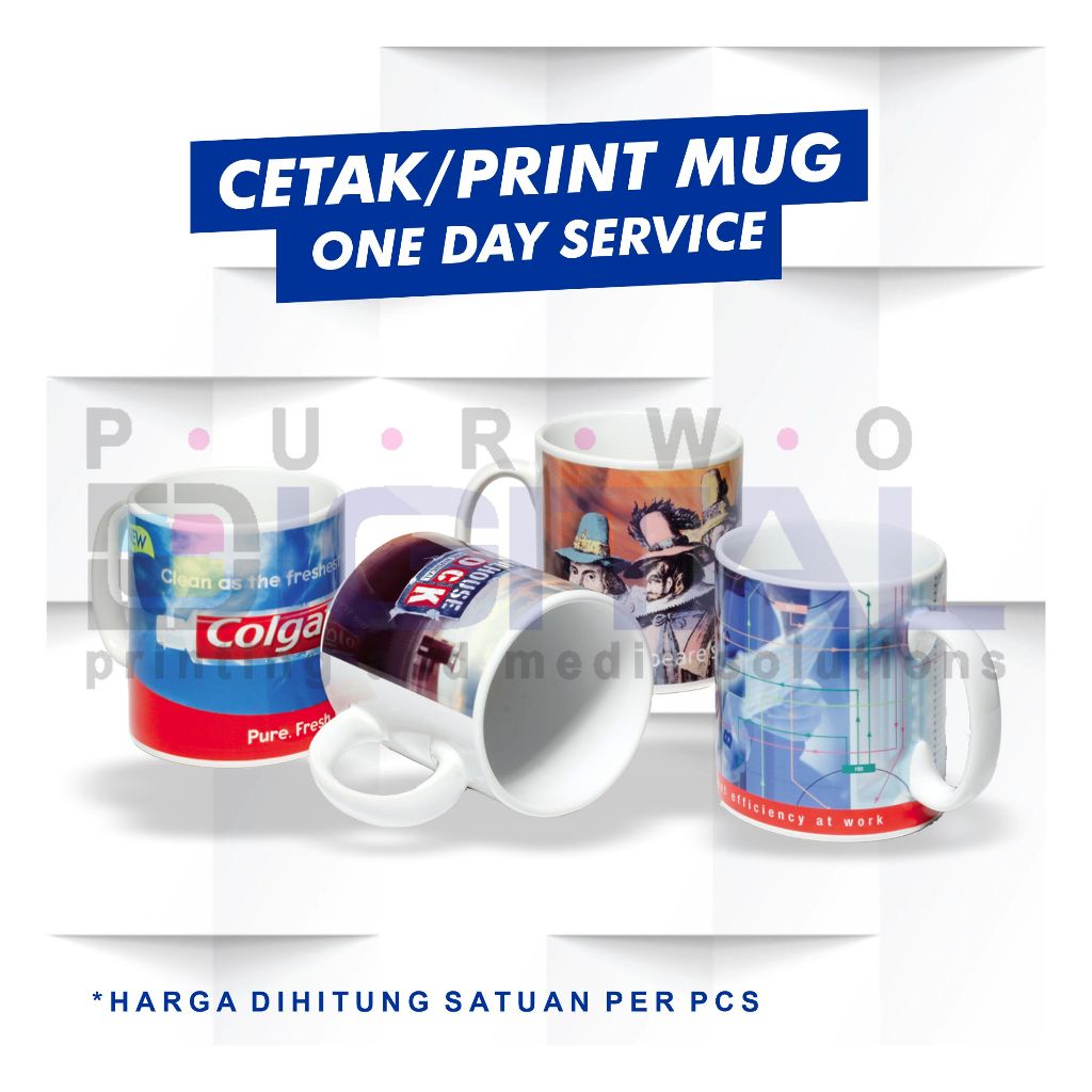 CETAK MUG CUSTOM DESAIN | MUG PRINTING | MUG SATUAN