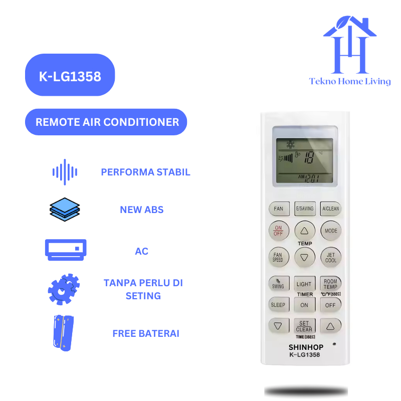 Remot AC LG Hercules Remote Air Conditioner Multi Universal K-LG1358 SHINHOP