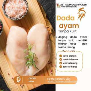 

Daging dada ayam Premium tanpa kulit tanpa lemak 1kg astrajingga broiler