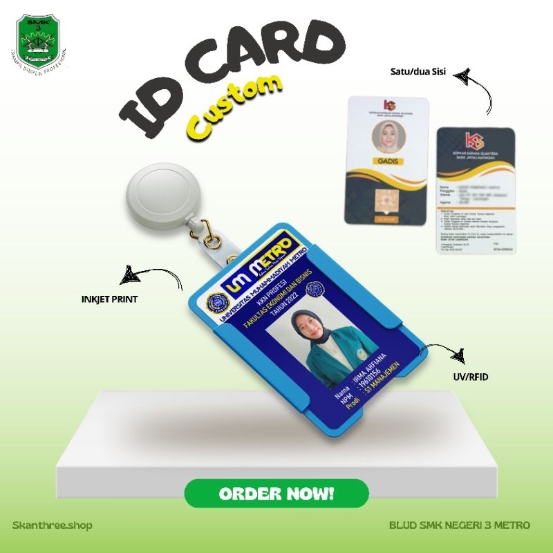 

ID Card Custom Inkjet/UV/RFID
