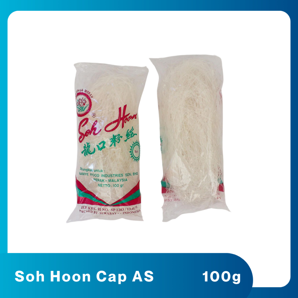 

Mie Suun Sohun Soun Soh Hoon Bihun RRT RRC Cap Bunga Merah 100gr