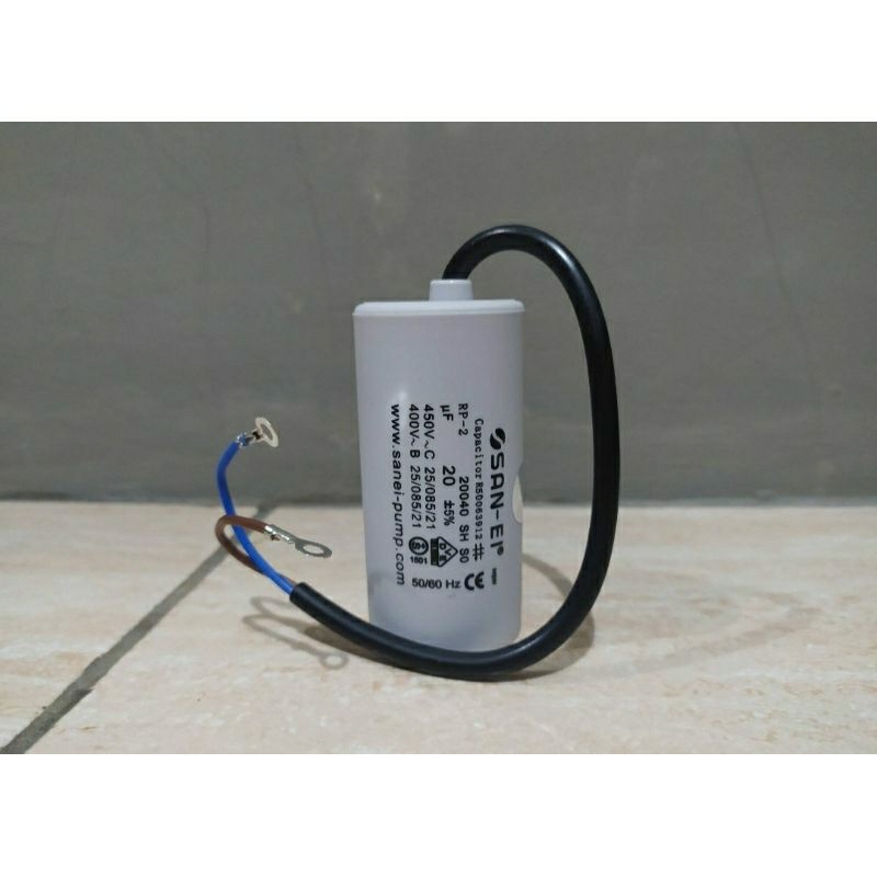 Kapasitor Pompa Air 20 uf
