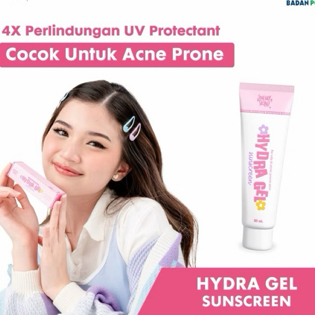 OHMYSKIN HYDRA GEL Sunscreen / sunscreen untuk kulit jerawat
