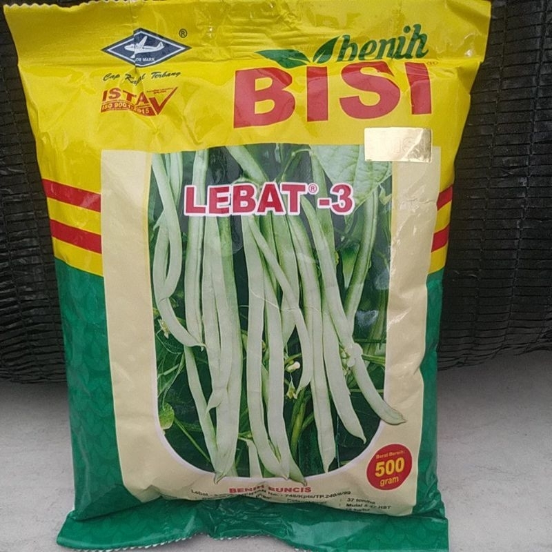 bibit buncis LEBAT 3 cap kapal terbang buncis LEBAT-3 (500 grm)